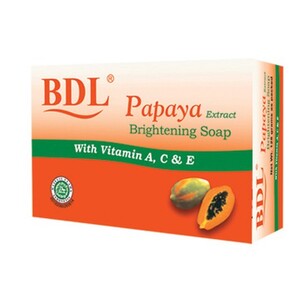 CEK BPOM BDL Papaya Brightening Soap With Vitamin A, C & E
