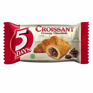CEK BPOM 5 Days Roti Croissant Isi Pasta Cokelat (Creamy Chocolate)
