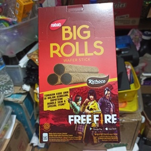 CEK BPOM Wafer Roll Isi Krim Cokelat Nabati Big Rolls