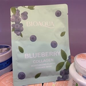 Cek Bpom Blueberry Collagen Moisturizing Elastic Essence Mask Bioaqua