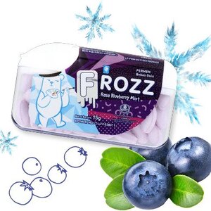 CEK BPOM Permen Rasa Blueberry Mint Frozz