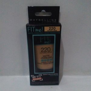 Cek Bpom Fit Me! Matte + Poreless Liquid Foundation 220 Natural Beige Maybelline