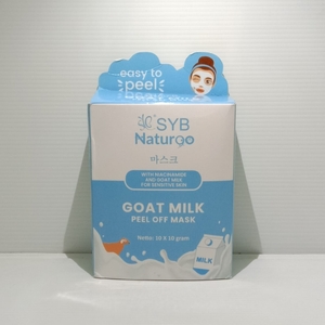 Cek Bpom Goat Milk Peel Off Mask With Niacinamide And Goat Milk For Sensitive Skin Syb Natur 90