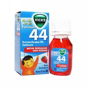 CEK BPOM Vicks Formula 44 Anak - Anak (Rasa Strawberry)