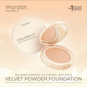 CEK BPOM Colorfit Velvet Powder Foundation 43W Golden Sand