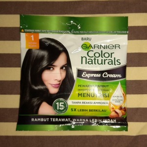 Cek Bpom Color Naturals Express Cream 1 Hitam Alami - Krim Pewarna Garnier