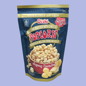 Cek Bpom Jagung Berondong Mentega Belgia Dengan Keju (Popcorn Belgian Butter With Cheese) Oishi