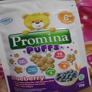 Cek Bpom Makanan Pendamping Asi Kudapan Sereal Puffs Rasa Blueberry Untuk Bayi Usia 8-12 Bulan Promina