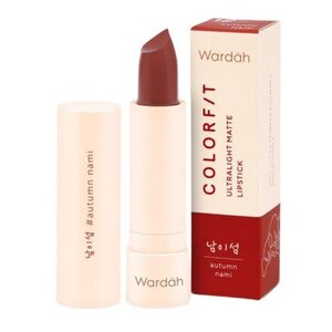 CEK BPOM Wardah Colorfit Ultralight Matte Lipstick 12 Autumn Nami