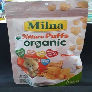 Cek Bpom Makanan Ringan Organik Rasa Keju Milna Nture (Desain R22)