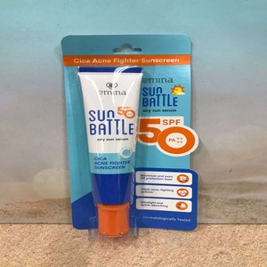 Cek Bpom Sun Battle Spf 50 Pa++++ Cica Acne Fighter Sunscreen Emina