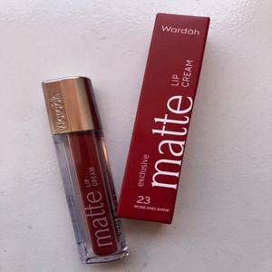 Cek Bpom Exclusive Matte Lip Cream 23 Rose and Shine Wardah