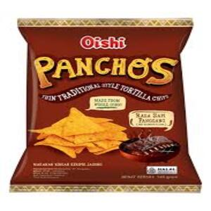 Cek Bpom Oishi Panchos Makanan Ringan Keripik Jagung Rasa Sapi Panggang (Beef Barbecue Flavor)